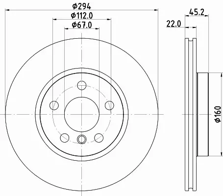 HELLA TARCZA HAMULCOWA 8DD 355 122-651 