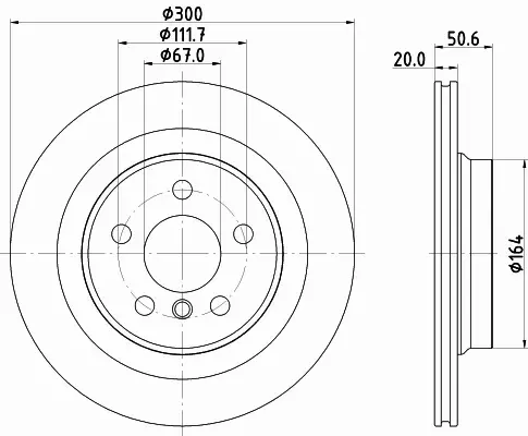 HELLA TARCZA HAMULCOWA 8DD 355 122-631 