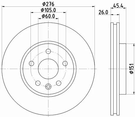 HELLA TARCZA HAMULCOWA 8DD 355 122-841 