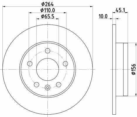 HELLA PAGID TARCZA HAMULCOWA 8DD 355 122-821 