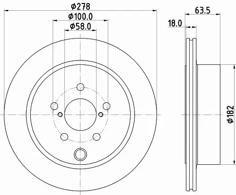 HELLA PAGID TARCZA HAMULCOWA 8DD 355 123-101 