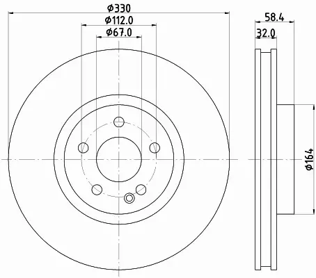 HELLA TARCZA HAMULCOWA 8DD 355 123-501 