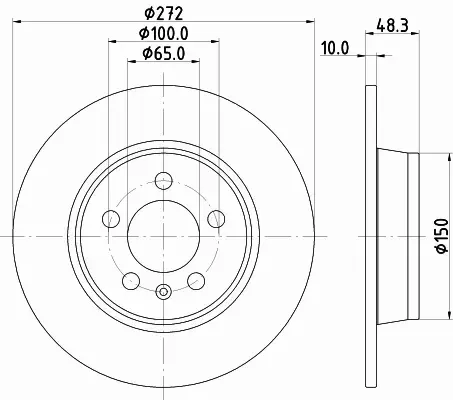 HELLA TARCZA HAMULCOWA 8DD 355 126-631 