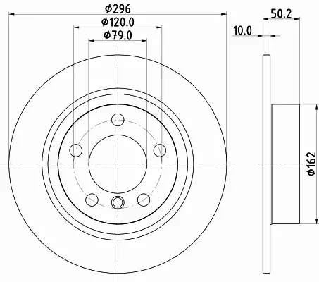 HELLA TARCZA HAMULCOWA 8DD 355 126-741 