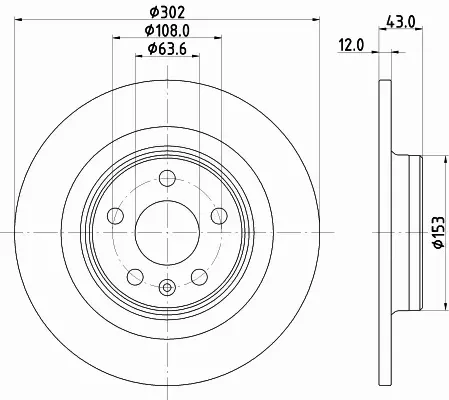 HELLA TARCZA HAMULCOWA 8DD 355 126-991 