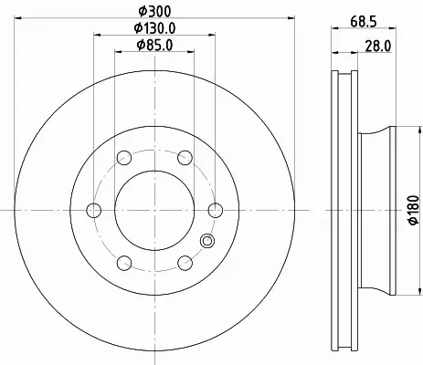 HELLA TARCZA HAMULCOWA 8DD 355 131-891 