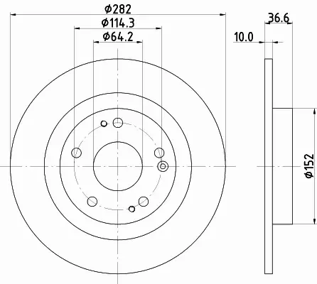 HELLA TARCZA HAMULCOWA 8DD 355 131-901 