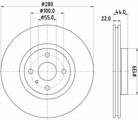 HELLA TARCZA HAMULCOWA 8DD 355 132-111 