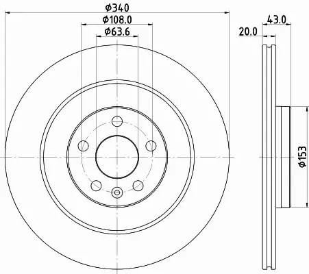 HELLA TARCZA HAMULCOWA 8DD 355 132-071 