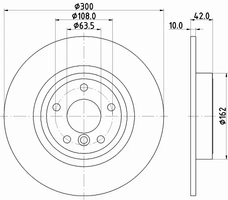 HELLA PAGID TARCZA HAMULCOWA 8DD 355 132-391 