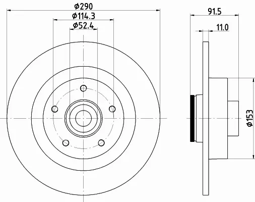 HELLA PAGID TARCZA HAMULCOWA 8DD 355 133-241 