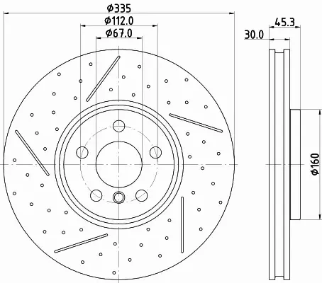 HELLA PAGID TARCZA HAMULCOWA 8DD 355 133-091 