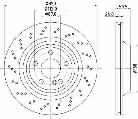 HELLA PAGID TARCZA HAMULCOWA 8DD 355 133-271 