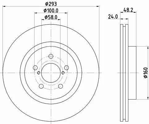 HELLA TARCZA HAMULCOWA 8DD 355 134-221 