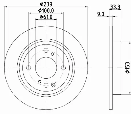 HELLA PAGID TARCZA HAMULCOWA 8DD 355 134-681 