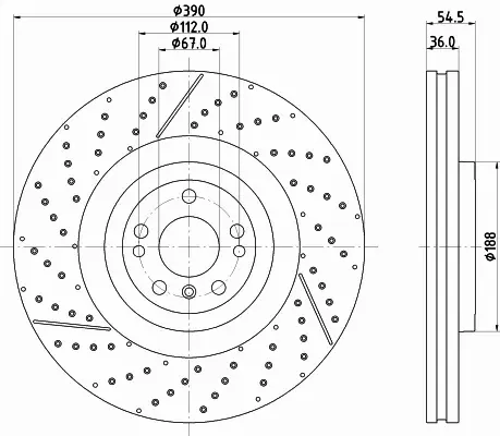 HELLA PAGID TARCZA HAMULCOWA 8DD 355 134-711 