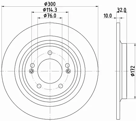 HELLA PAGID TARCZA HAMULCOWA 8DD 355 134-731 