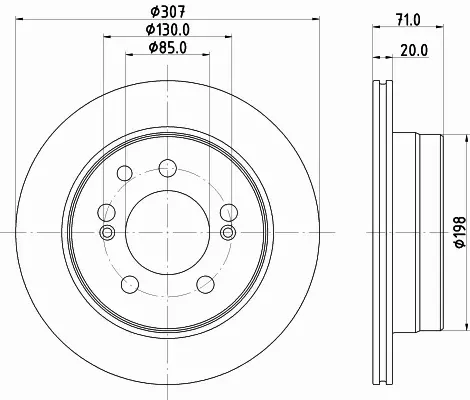 HELLA PAGID TARCZA HAMULCOWA 8DD 355 134-911 