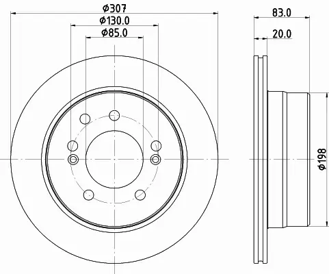 HELLA PAGID TARCZA HAMULCOWA 8DD 355 134-921 