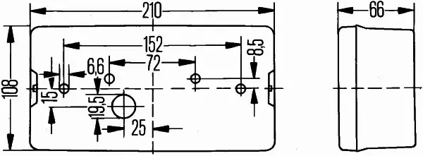 HELLA LAMPA TYLNA 2VP 006 040-111 