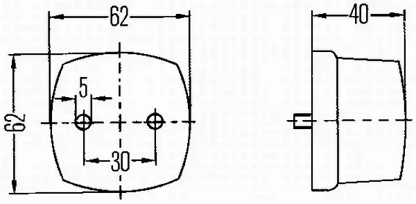 HELLA LAMPA TYLNA 2SA 003 057-021 