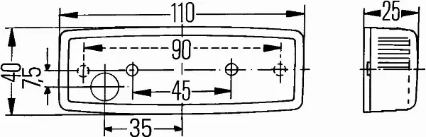 HELLA LAMPA TYLNA 2SA 006 717-001 