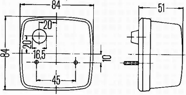 HELLA LAMPA TYLNA 2SA 003 014-051 