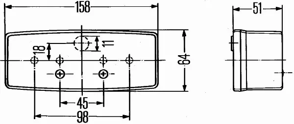 HELLA LAMPA KIERUNKOWSKAZU 2BE 003 184-051 