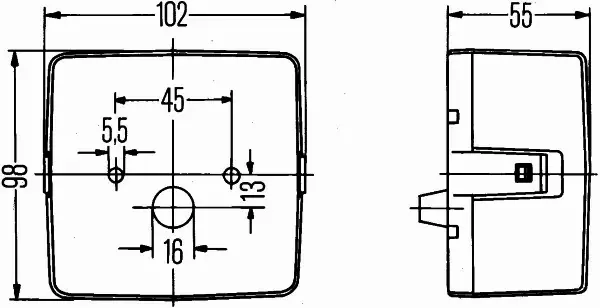 HELLA LAMPA TYLNA 2SE 004 623-001 