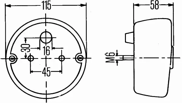 HELLA LAMPA TYLNA 2SD 001 679-001 