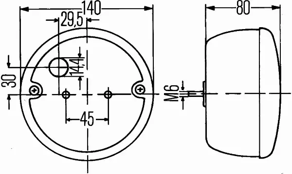 HELLA LAMPA TYLNA 2SD 001 685-231 