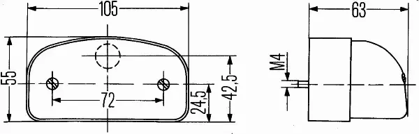 HELLA LAMPA TABLICY REJ. 2KA 001 386-287 