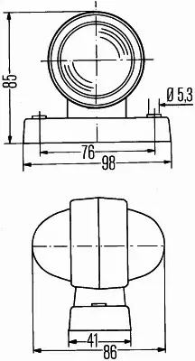 HELLA LAMPA OBRYSOWA 2XS 955 031-001 