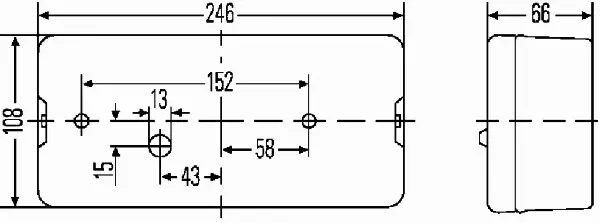 HELLA LAMPA TYLNA 2SL 007 547-067 