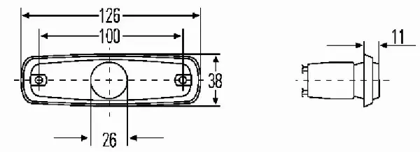 HELLA LAMPA OBRYSOWA 2PS 962 964-037 