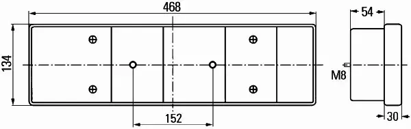 HELLA LAMPA TYLNA 2VD 008 204-091 