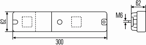 HELLA LAMPA TYLNA 2VA 997 113-001 