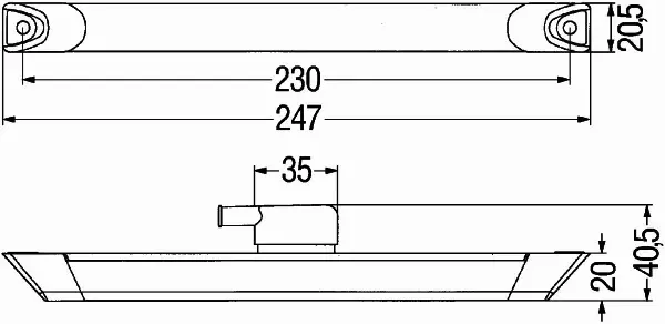 HELLA LAMPA OBRYSOWA 2XS 008 078-007 