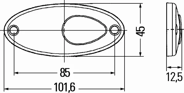 HELLA LAMPA OBRYSOWA 2PS 964 295-057 