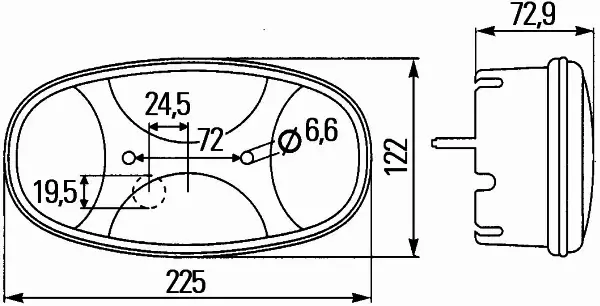 HELLA LAMPA TYLNA 2VB 343 640-011 