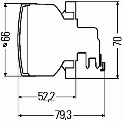 HELLA LAMPA TYLNA 2BA 009 001-001 