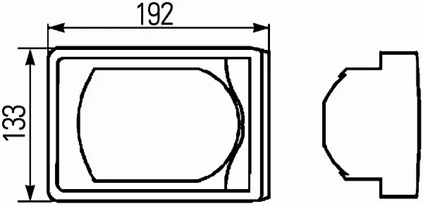 HELLA LAMPA TYLNA 2SB 345 982-001 