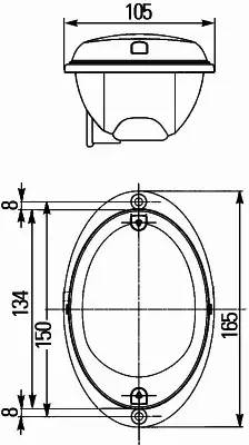 HELLA LAMPA TYLNA 2SD 343 390-401 