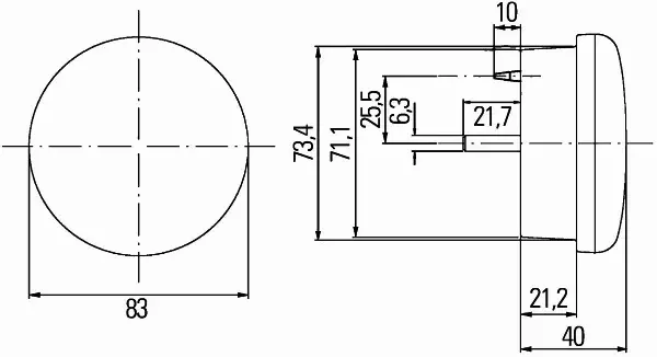 HELLA LAMPA TYLNA 2SB 959 010-307 