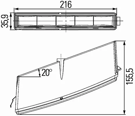 HELLA REFLEKTOR 2PT 010 043-801 