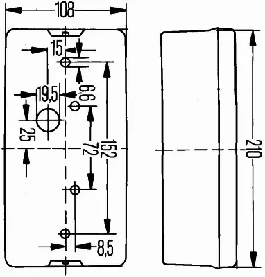 HELLA LAMPA TYLNA 2VA 006 040-291 