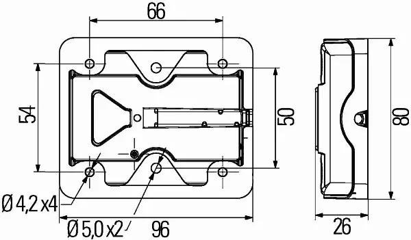 HELLA LAMPA TYLNA 2VA 980 720-007 