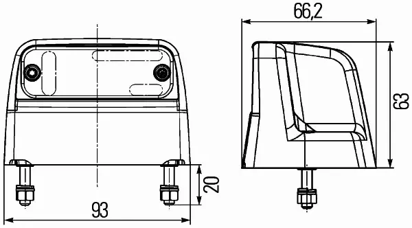 HELLA LAMPA TABLICY REJ. 2KA 012 271-031 