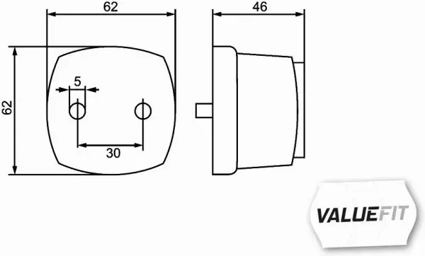 HELLA LAMPA OBRYSOWA 2PS 357 012-001 