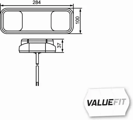 HELLA LAMPA TYLNA 2VP 357 018-001 